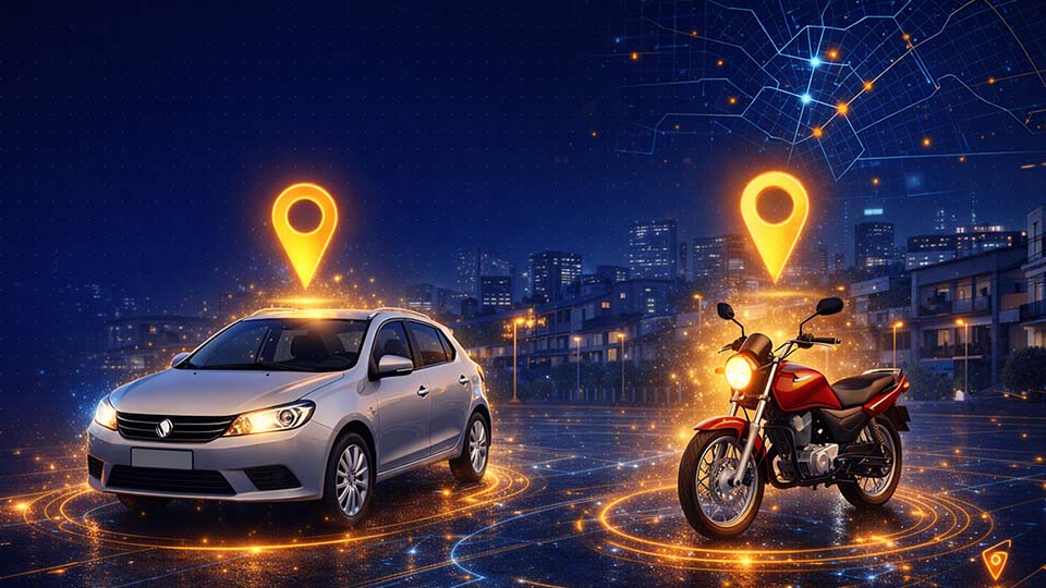 Carro com rastreamento veicular Servis